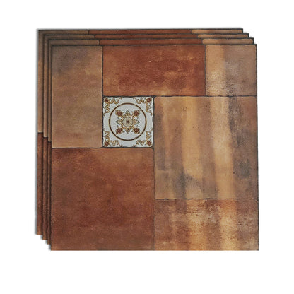 Square Floor Tile Straight Edge Singular Vintage Floor Tile for Outdoor Floor Dark Brown Clearhalo 'Floor Tiles & Wall Tiles' 'floor_tiles_wall_tiles' 'Flooring 'Home Improvement' 'home_improvement' 'home_improvement_floor_tiles_wall_tiles' Walls and Ceiling' 7043796