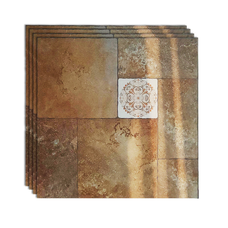 Square Floor Tile Straight Edge Singular Vintage Floor Tile for Outdoor Floor Brown Clearhalo 'Floor Tiles & Wall Tiles' 'floor_tiles_wall_tiles' 'Flooring 'Home Improvement' 'home_improvement' 'home_improvement_floor_tiles_wall_tiles' Walls and Ceiling' 7043798