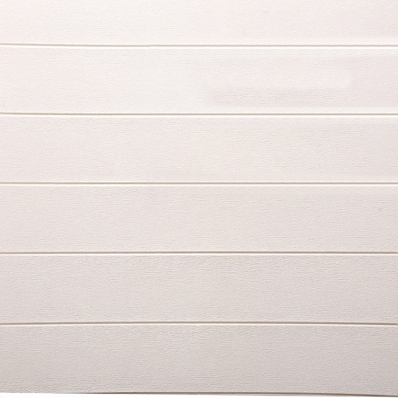 Modern Tin Backsplash Paneling Smooth Wall Ceiling Wood Grain Design Set of 1 White Clearhalo 'Flooring 'Home Improvement' 'home_improvement' 'home_improvement_wall_paneling' 'Wall Paneling' 'wall_paneling' 'Walls & Ceilings' Walls and Ceiling' 7043919