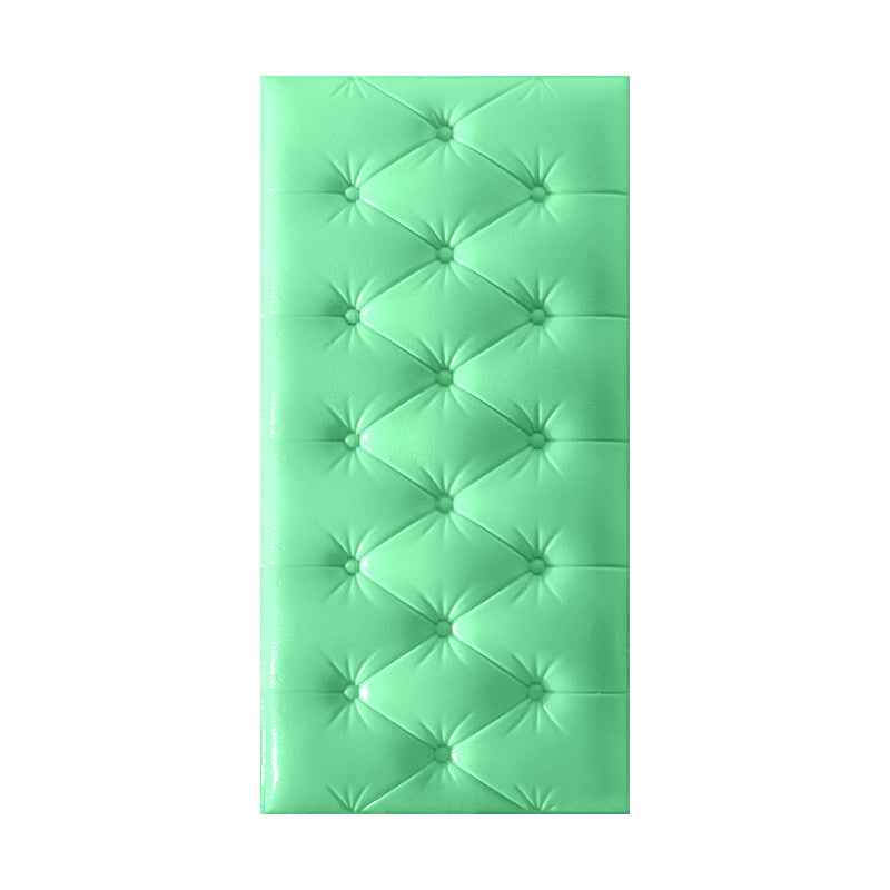 Contemporary Wainscoting Peel and Press Wainscoting with Cushion Green Clearhalo 'Flooring 'Home Improvement' 'home_improvement' 'home_improvement_wall_paneling' 'Wall Paneling' 'wall_paneling' 'Walls & Ceilings' Walls and Ceiling' 7043943