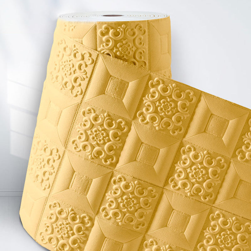 Gorgeous Style Pearl Wainscoting PVC Wall Access Panel Peel and Stick Wall Tile Golden Clearhalo 'Flooring 'Home Improvement' 'home_improvement' 'home_improvement_wall_paneling' 'Wall Paneling' 'wall_paneling' 'Walls & Ceilings' Walls and Ceiling' 7043975