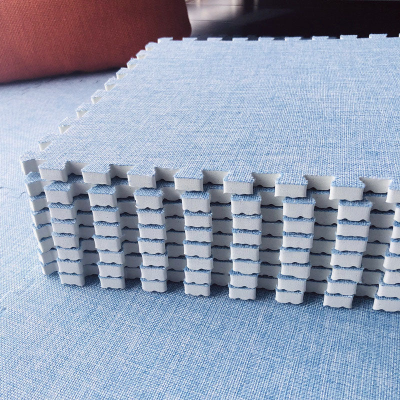 Carpet Tile Non-Skid Fade Resistant Solid Color Interlocking Carpet Tiles Dining Room Clearhalo 'Carpet Tiles & Carpet Squares' 'carpet_tiles_carpet_squares' 'Flooring 'Home Improvement' 'home_improvement' 'home_improvement_carpet_tiles_carpet_squares' Walls and Ceiling' 7044060