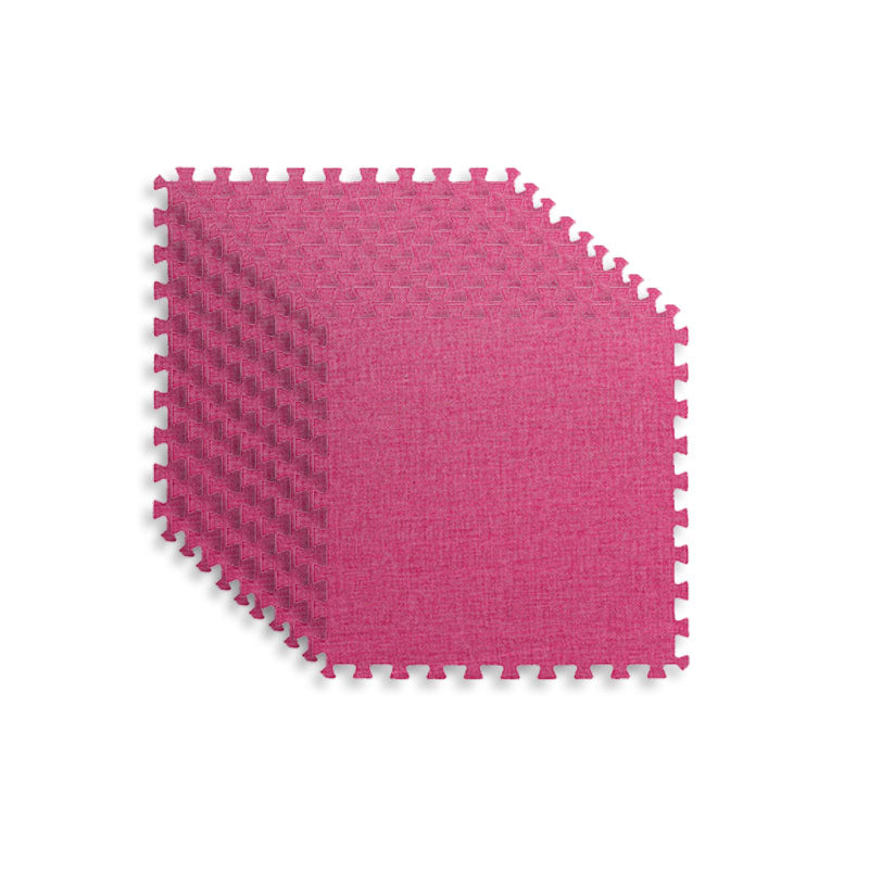 Carpet Tile Non-Skid Fade Resistant Solid Color Interlocking Carpet Tiles Dining Room Rose Red Clearhalo 'Carpet Tiles & Carpet Squares' 'carpet_tiles_carpet_squares' 'Flooring 'Home Improvement' 'home_improvement' 'home_improvement_carpet_tiles_carpet_squares' Walls and Ceiling' 7044061