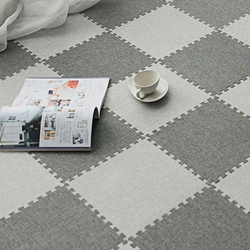 Carpet Tile Non-Skid Fade Resistant Solid Color Interlocking Carpet Tiles Dining Room Clearhalo 'Carpet Tiles & Carpet Squares' 'carpet_tiles_carpet_squares' 'Flooring 'Home Improvement' 'home_improvement' 'home_improvement_carpet_tiles_carpet_squares' Walls and Ceiling' 7044065