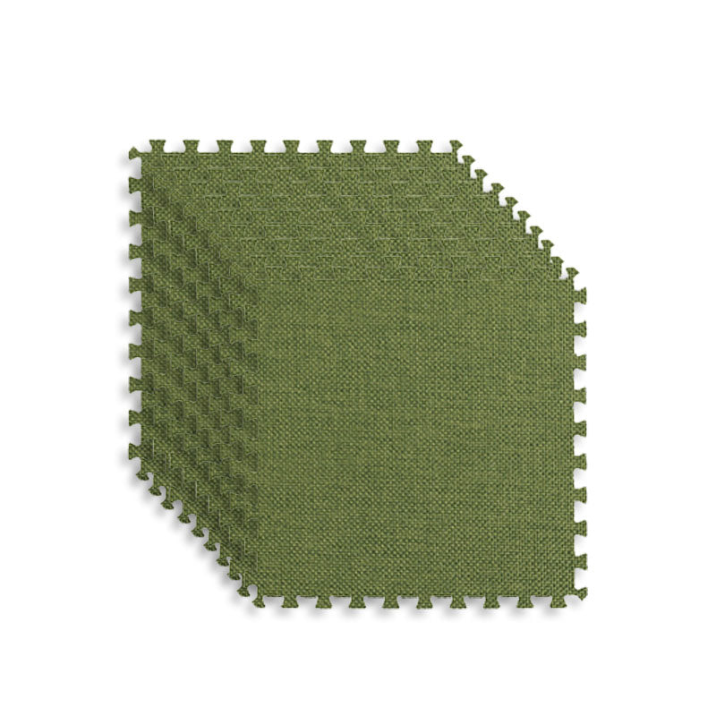 Carpet Tile Non-Skid Fade Resistant Solid Color Interlocking Carpet Tiles Dining Room Army Green Clearhalo 'Carpet Tiles & Carpet Squares' 'carpet_tiles_carpet_squares' 'Flooring 'Home Improvement' 'home_improvement' 'home_improvement_carpet_tiles_carpet_squares' Walls and Ceiling' 7044068