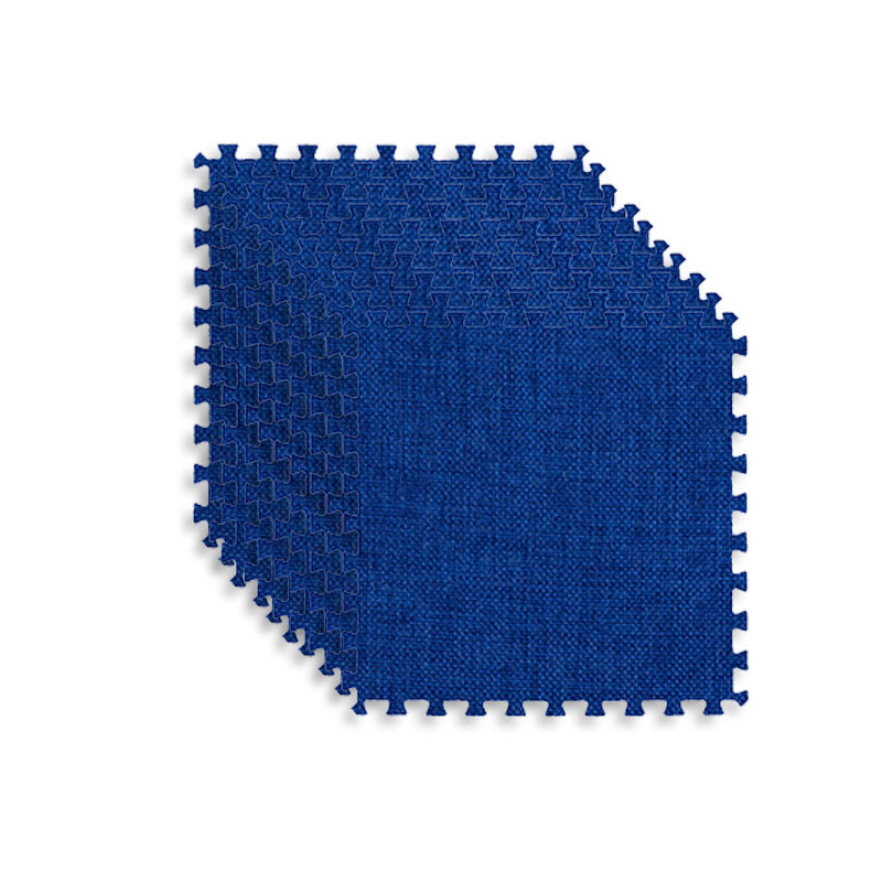 Carpet Tile Non-Skid Fade Resistant Solid Color Interlocking Carpet Tiles Dining Room Royal Blue Clearhalo 'Carpet Tiles & Carpet Squares' 'carpet_tiles_carpet_squares' 'Flooring 'Home Improvement' 'home_improvement' 'home_improvement_carpet_tiles_carpet_squares' Walls and Ceiling' 7044070