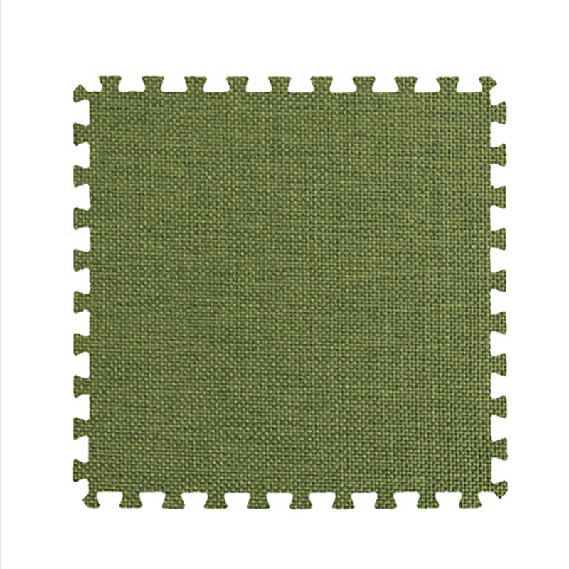 Carpet Tile Non-Skid Fade Resistant Solid Color Interlocking Carpet Tiles Living Room Army Green Clearhalo 'Carpet Tiles & Carpet Squares' 'carpet_tiles_carpet_squares' 'Flooring 'Home Improvement' 'home_improvement' 'home_improvement_carpet_tiles_carpet_squares' Walls and Ceiling' 7044091