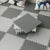 Carpet Tile Non-Skid Fade Resistant Solid Color Interlocking Carpet Tiles Living Room Dark Grey/ Light Grey Clearhalo 'Carpet Tiles & Carpet Squares' 'carpet_tiles_carpet_squares' 'Flooring 'Home Improvement' 'home_improvement' 'home_improvement_carpet_tiles_carpet_squares' Walls and Ceiling' 7044095