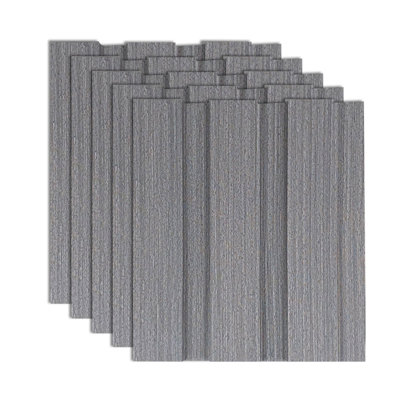 Traditional Backsplash Panels Wood Staple 3D Embossed Waterproof Wall Plank Light Gray Clearhalo 'Flooring 'Home Improvement' 'home_improvement' 'home_improvement_wall_paneling' 'Wall Paneling' 'wall_paneling' 'Walls & Ceilings' Walls and Ceiling' 7044203