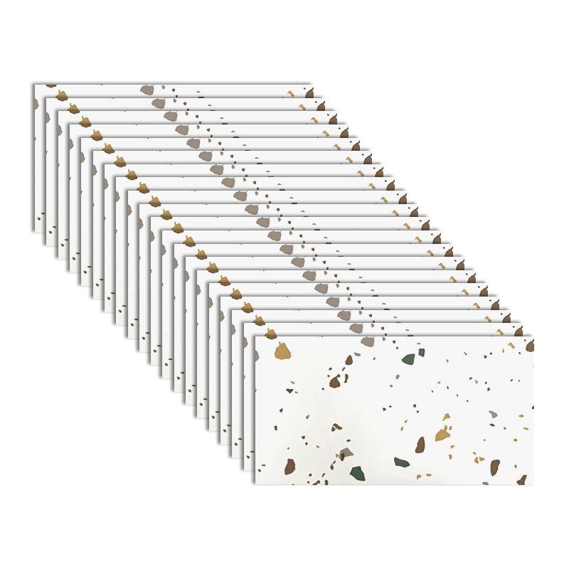 PVC Rectangular 20 Pack 12" x 23" Peel & Stick Mosaic Tile Kitchen and Bathroom Glossy Clearhalo 'Flooring 'Home Improvement' 'home_improvement' 'home_improvement_peel_stick_blacksplash' 'Peel & Stick Backsplash Tile' 'peel_stick_blacksplash' 'Walls & Ceilings' Walls and Ceiling' 7044262