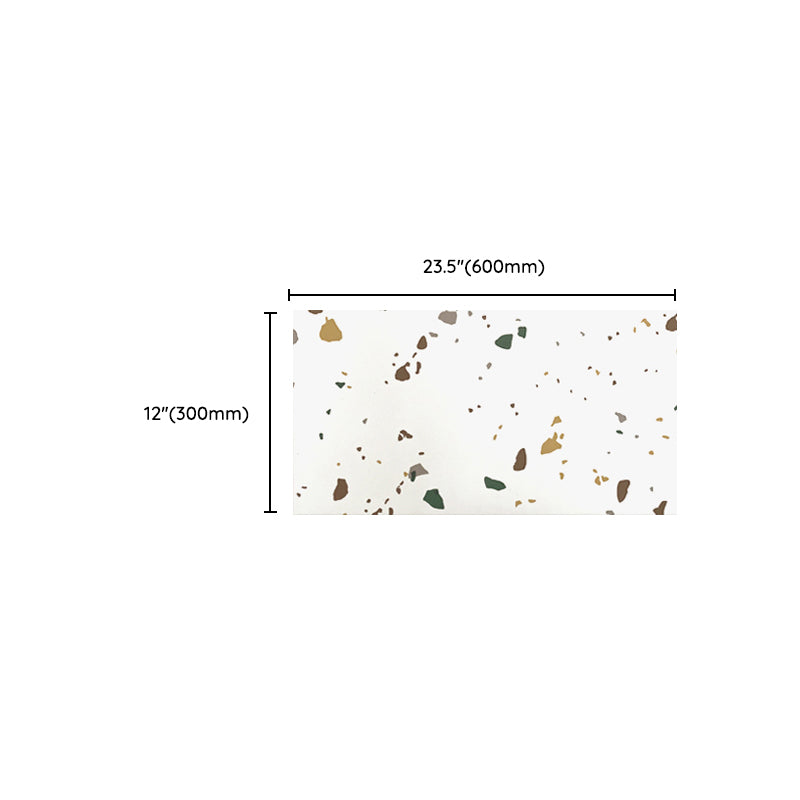 PVC Rectangular 20 Pack 12" x 23" Peel & Stick Mosaic Tile Kitchen and Bathroom Clearhalo 'Flooring 'Home Improvement' 'home_improvement' 'home_improvement_peel_stick_blacksplash' 'Peel & Stick Backsplash Tile' 'peel_stick_blacksplash' 'Walls & Ceilings' Walls and Ceiling' 7044273