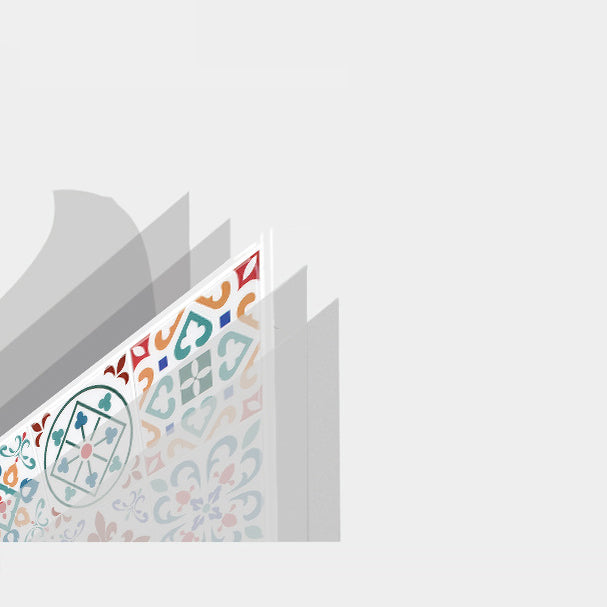 Square Print Plastic Peel & Stick Tile Field Tile for Backsplash Wall Clearhalo 'Flooring 'Home Improvement' 'home_improvement' 'home_improvement_peel_stick_blacksplash' 'Peel & Stick Backsplash Tile' 'peel_stick_blacksplash' 'Walls & Ceilings' Walls and Ceiling' 7044304