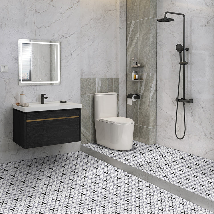 Print Plastic Peel & Stick Tile Field Tile for Backsplash Wall Clearhalo 'Flooring 'Home Improvement' 'home_improvement' 'home_improvement_peel_stick_blacksplash' 'Peel & Stick Backsplash Tile' 'peel_stick_blacksplash' 'Walls & Ceilings' Walls and Ceiling' 7044312