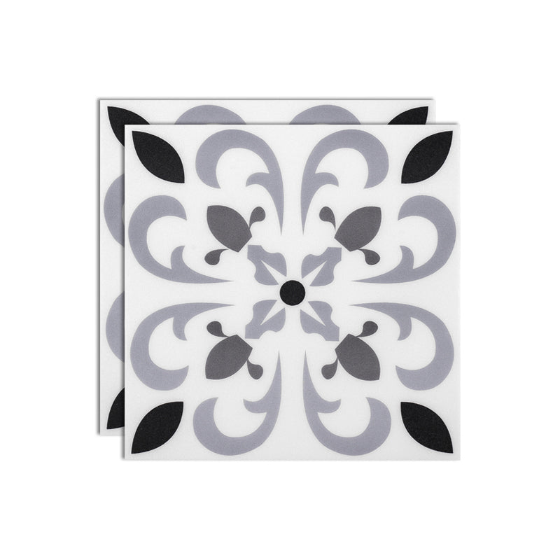 Print Plastic Peel & Stick Tile Field Tile for Backsplash Wall Dark Gray Clearhalo 'Flooring 'Home Improvement' 'home_improvement' 'home_improvement_peel_stick_blacksplash' 'Peel & Stick Backsplash Tile' 'peel_stick_blacksplash' 'Walls & Ceilings' Walls and Ceiling' 7044316