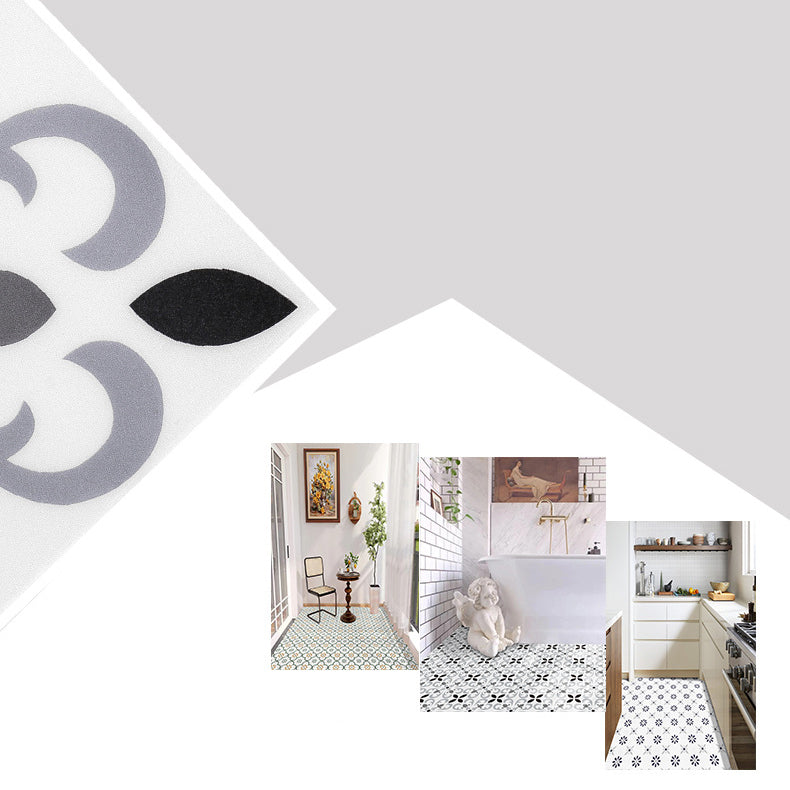 Print Plastic Peel & Stick Tile Field Tile for Backsplash Wall Clearhalo 'Flooring 'Home Improvement' 'home_improvement' 'home_improvement_peel_stick_blacksplash' 'Peel & Stick Backsplash Tile' 'peel_stick_blacksplash' 'Walls & Ceilings' Walls and Ceiling' 7044319