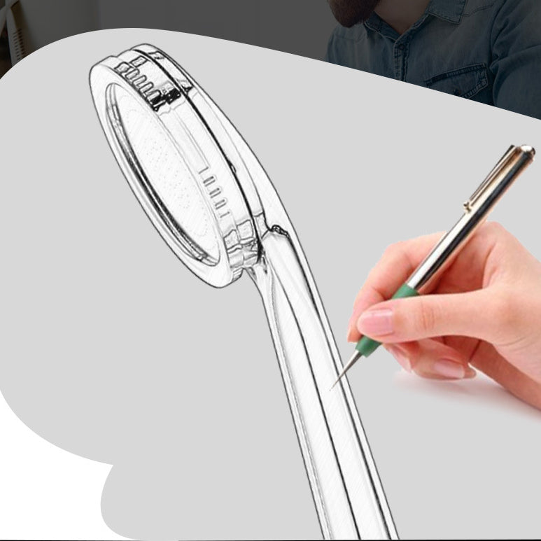 Round Handheld Shower Head Plastic Contemporary Style Shower Head Clearhalo 'Bathroom Remodel & Bathroom Fixtures' 'Home Improvement' 'home_improvement' 'home_improvement_shower_heads' 'Shower Heads' 'shower_heads' 'Showers & Bathtubs Plumbing' 'Showers & Bathtubs' 7044390