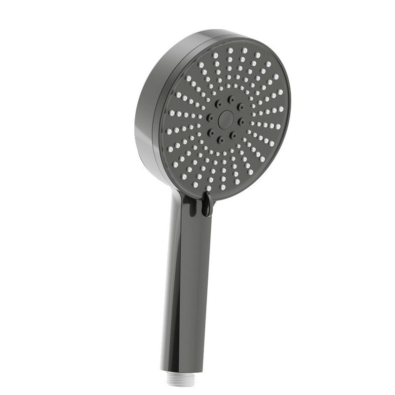 Plastic Handheld Shower Head Round Hand Shower with Self-Cleaning Grey Clearhalo 'Bathroom Remodel & Bathroom Fixtures' 'Home Improvement' 'home_improvement' 'home_improvement_shower_heads' 'Shower Heads' 'shower_heads' 'Showers & Bathtubs Plumbing' 'Showers & Bathtubs' 7044395