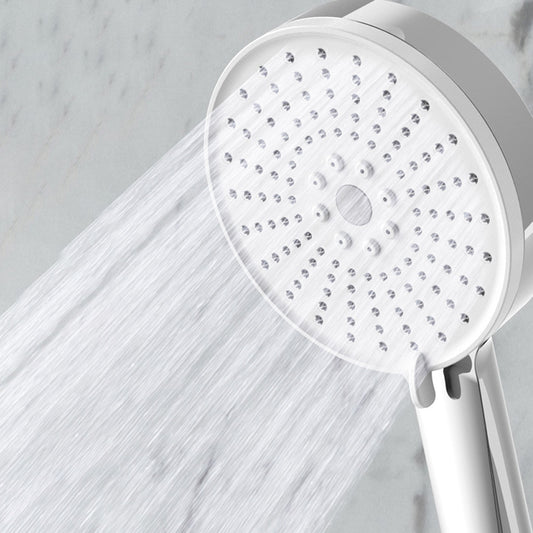 Plastic Handheld Shower Head Round Hand Shower with Self-Cleaning Clearhalo 'Bathroom Remodel & Bathroom Fixtures' 'Home Improvement' 'home_improvement' 'home_improvement_shower_heads' 'Shower Heads' 'shower_heads' 'Showers & Bathtubs Plumbing' 'Showers & Bathtubs' 7044396