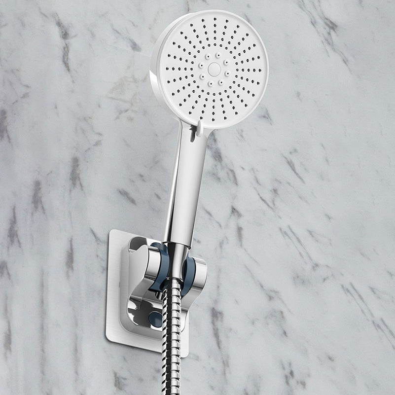 Plastic Handheld Shower Head Round Hand Shower with Self-Cleaning Clearhalo 'Bathroom Remodel & Bathroom Fixtures' 'Home Improvement' 'home_improvement' 'home_improvement_shower_heads' 'Shower Heads' 'shower_heads' 'Showers & Bathtubs Plumbing' 'Showers & Bathtubs' 7044397