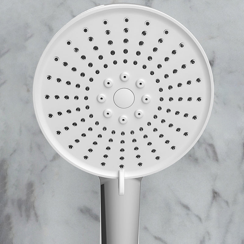 Plastic Handheld Shower Head Round Hand Shower with Self-Cleaning Clearhalo 'Bathroom Remodel & Bathroom Fixtures' 'Home Improvement' 'home_improvement' 'home_improvement_shower_heads' 'Shower Heads' 'shower_heads' 'Showers & Bathtubs Plumbing' 'Showers & Bathtubs' 7044398