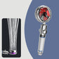 Contemporary Hand Shower Round Plastic Hand Shower with Adjustable Spray Pattern Red Hand Shower Clearhalo 'Bathroom Remodel & Bathroom Fixtures' 'Home Improvement' 'home_improvement' 'home_improvement_shower_heads' 'Shower Heads' 'shower_heads' 'Showers & Bathtubs Plumbing' 'Showers & Bathtubs' 7044424