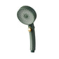 Plastic Hand Shower Round Adjustable Spray Pattern Hand Shower Green Hand Shower Clearhalo 'Bathroom Remodel & Bathroom Fixtures' 'Home Improvement' 'home_improvement' 'home_improvement_shower_heads' 'Shower Heads' 'shower_heads' 'Showers & Bathtubs Plumbing' 'Showers & Bathtubs' 7044438