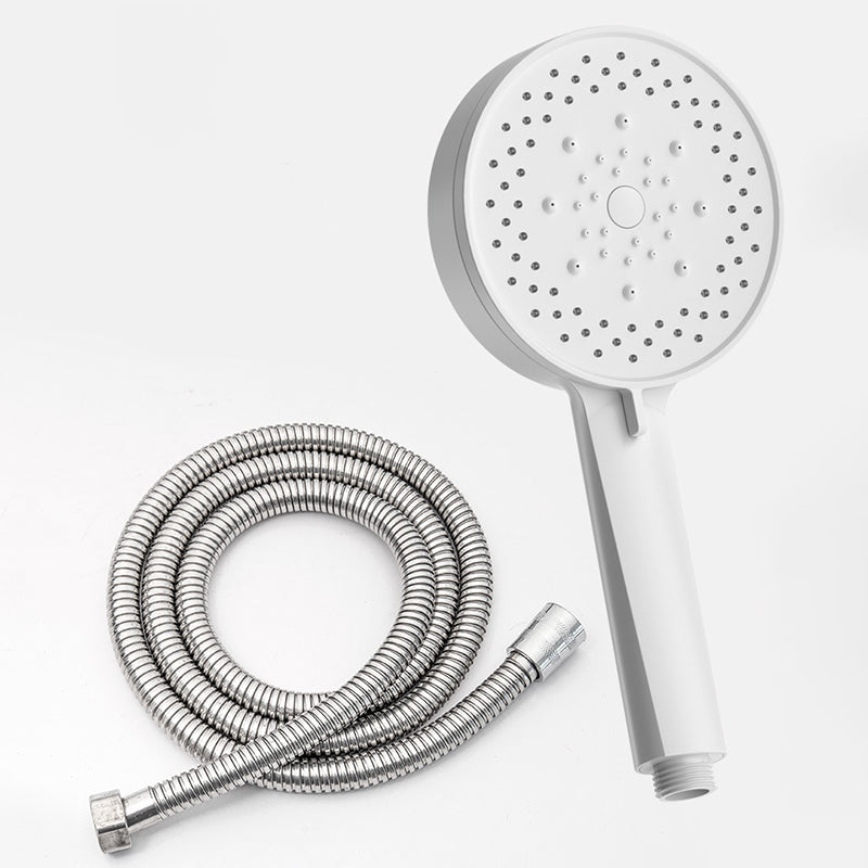 Plastic Hand Shower Round Handheld Shower Head with Adjustable Spray Pattern Clearhalo 'Bathroom Remodel & Bathroom Fixtures' 'Home Improvement' 'home_improvement' 'home_improvement_shower_heads' 'Shower Heads' 'shower_heads' 'Showers & Bathtubs Plumbing' 'Showers & Bathtubs' 7044444