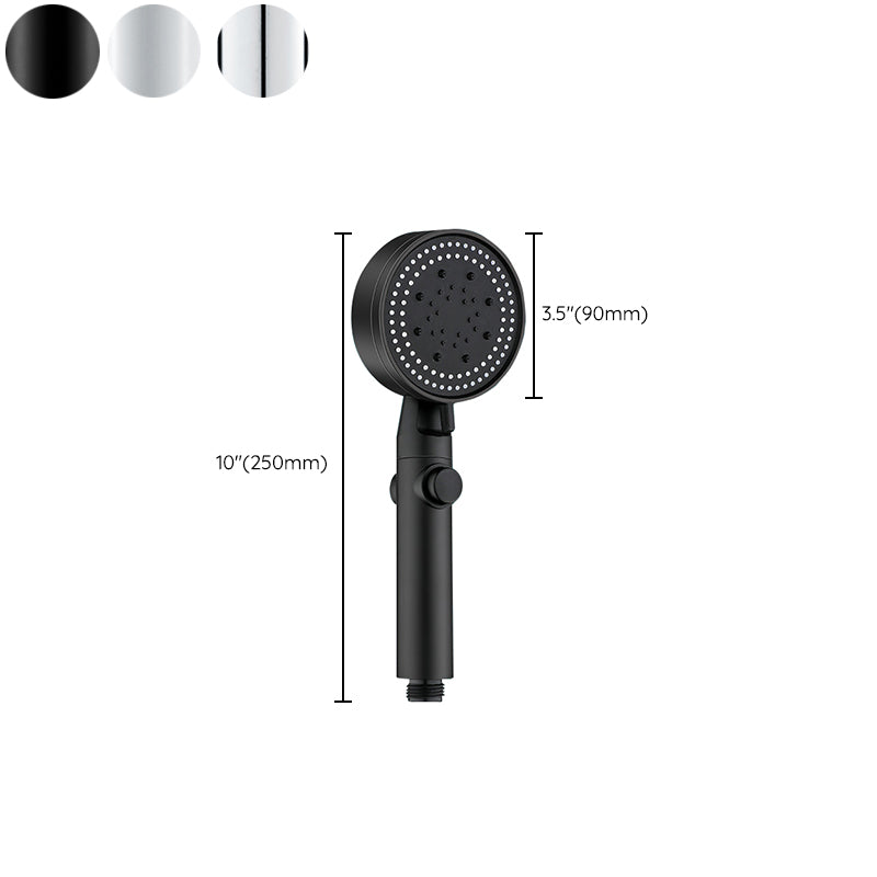 Round Handheld Shower Head Modern Plastic Shower Head with Self-Cleaning Clearhalo 'Bathroom Remodel & Bathroom Fixtures' 'Home Improvement' 'home_improvement' 'home_improvement_shower_heads' 'Shower Heads' 'shower_heads' 'Showers & Bathtubs Plumbing' 'Showers & Bathtubs' 7044473