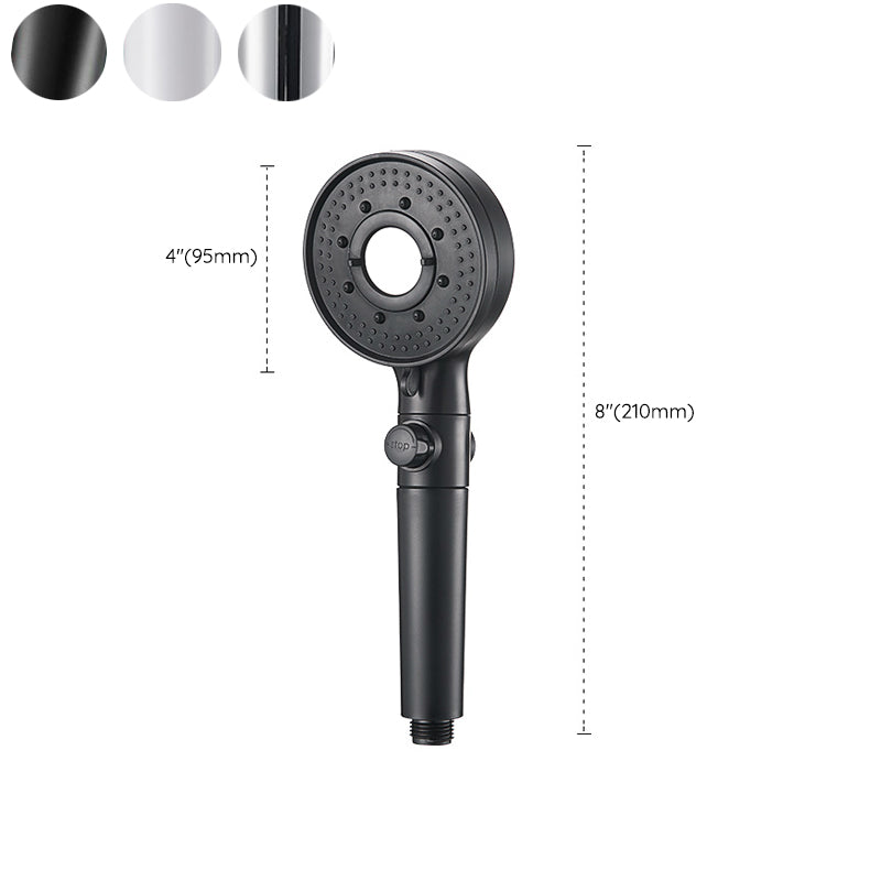 Round Shower Head Plastic Modern Shower Head with Adjustable Spray Pattern Clearhalo 'Bathroom Remodel & Bathroom Fixtures' 'Home Improvement' 'home_improvement' 'home_improvement_shower_heads' 'Shower Heads' 'shower_heads' 'Showers & Bathtubs Plumbing' 'Showers & Bathtubs' 7044514