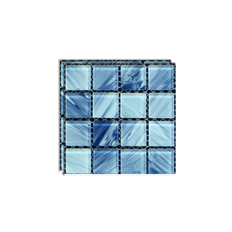 Mosaic Tile Wallpaper Plastic Peel and Stick Wall Tile with Waterproof Blue Clearhalo 'Flooring 'Home Improvement' 'home_improvement' 'home_improvement_peel_stick_blacksplash' 'Peel & Stick Backsplash Tile' 'peel_stick_blacksplash' 'Walls & Ceilings' Walls and Ceiling' 7046194