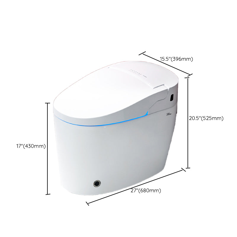 Contemporary Siphon Jet Flush Toilet One Piece Toilet Bowl for Bathroom Clearhalo 'Bathroom Remodel & Bathroom Fixtures' 'Home Improvement' 'home_improvement' 'home_improvement_toilets' 'Toilets & Bidets' 'Toilets' 7049850