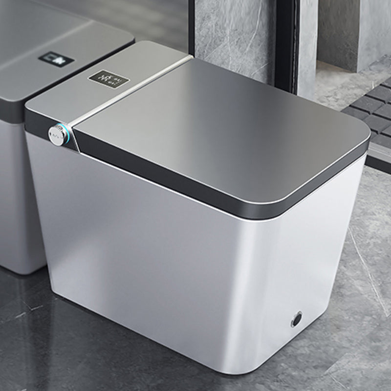 Contemporary Siphon Jet Flush Toilet Floor Mounted Toilet Bowl for Bathroom White Gray Clearhalo 'Bathroom Remodel & Bathroom Fixtures' 'Home Improvement' 'home_improvement' 'home_improvement_toilets' 'Toilets & Bidets' 'Toilets' 7049898