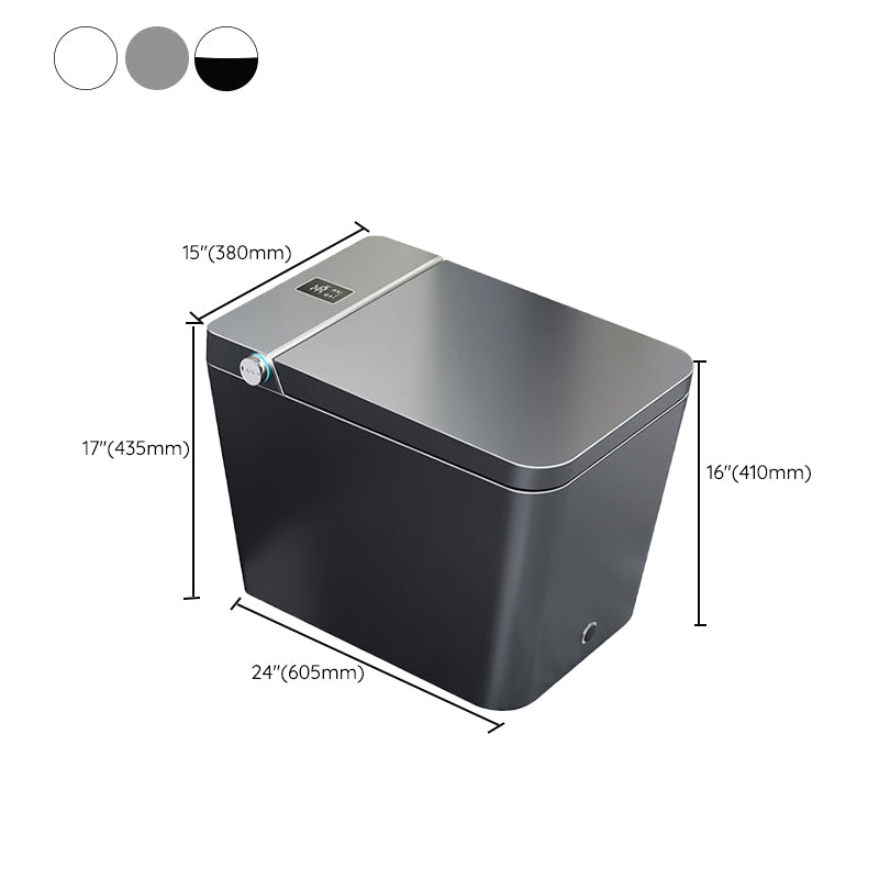 Contemporary Siphon Jet Flush Toilet Floor Mounted Toilet Bowl for Bathroom Clearhalo 'Bathroom Remodel & Bathroom Fixtures' 'Home Improvement' 'home_improvement' 'home_improvement_toilets' 'Toilets & Bidets' 'Toilets' 7049909