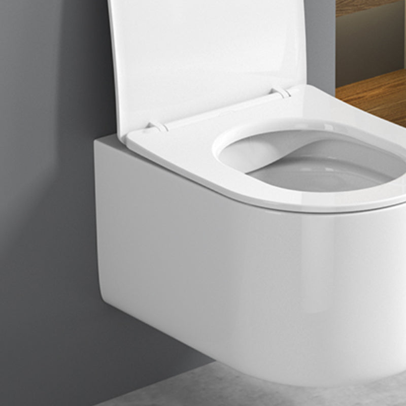 Contemporary Wall Mount Flush Toilet Ceramic Urine Toilet for Bathroom Clearhalo 'Bathroom Remodel & Bathroom Fixtures' 'Home Improvement' 'home_improvement' 'home_improvement_toilets' 'Toilets & Bidets' 'Toilets' 7049919
