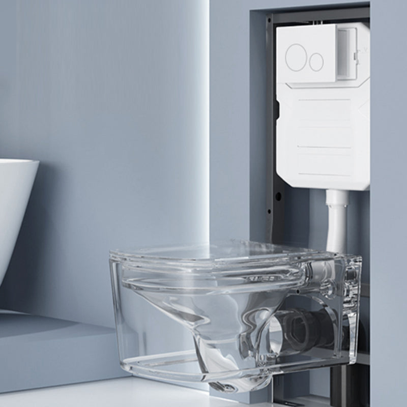 Contemporary Wall Mount Flush Toilet Ceramic Urine Toilet for Bathroom Clearhalo 'Bathroom Remodel & Bathroom Fixtures' 'Home Improvement' 'home_improvement' 'home_improvement_toilets' 'Toilets & Bidets' 'Toilets' 7049920