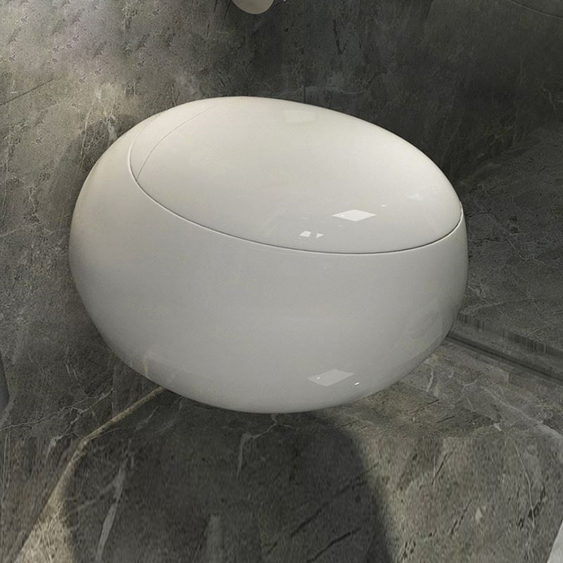 Modern White Ceramic Flush Toilet Wall Mount Urine Toilet with Seat for Washroom 13"L x 23"W x 16"H Toilet Only Clearhalo 'Bathroom Remodel & Bathroom Fixtures' 'Home Improvement' 'home_improvement' 'home_improvement_toilets' 'Toilets & Bidets' 'Toilets' 7049954
