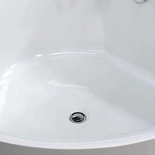 Round Bathtub Acrylic Soaking Freestanding Bathtub , 25.59-inch Tall Clearhalo 'Bathroom Remodel & Bathroom Fixtures' 'Bathtubs' 'Home Improvement' 'home_improvement' 'home_improvement_bathtubs' 'Showers & Bathtubs' 7050058