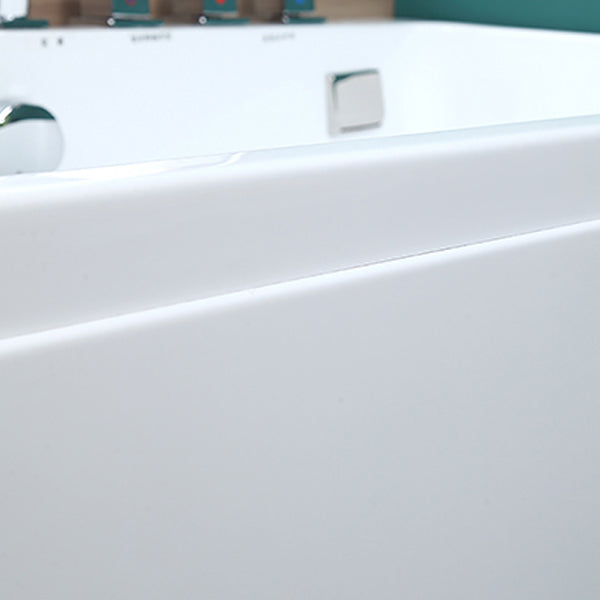 Soaking Bathtub Antique Finish Rectangular Back to Wall Bath Clearhalo 'Bathroom Remodel & Bathroom Fixtures' 'Bathtubs' 'Home Improvement' 'home_improvement' 'home_improvement_bathtubs' 'Showers & Bathtubs' 7050141