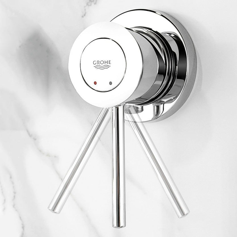 Wall Mounted Bathroom Faucet Single-handle Low Arc Chrome Faucet Clearhalo 'Bathroom Remodel & Bathroom Fixtures' 'Bathroom Sink Faucets' 'Bathroom Sinks & Faucet Components' 'bathroom_sink_faucets' 'Home Improvement' 'home_improvement' 'home_improvement_bathroom_sink_faucets' 7050693