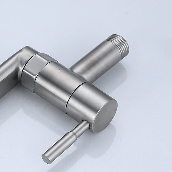 Modern Style Roman Kitchen Faucet Copper Wall Mount Kitchen Faucet Clearhalo 'Home Improvement' 'home_improvement' 'home_improvement_kitchen_faucets' 'Kitchen Faucets' 'Kitchen Remodel & Kitchen Fixtures' 'Kitchen Sinks & Faucet Components' 'kitchen_faucets' 7050748