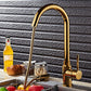 Single Hole Kitchen Faucet Metal Pull down Sprayer Kitchen Faucet with Lever Handle Clearhalo 'Home Improvement' 'home_improvement' 'home_improvement_kitchen_faucets' 'Kitchen Faucets' 'Kitchen Remodel & Kitchen Fixtures' 'Kitchen Sinks & Faucet Components' 'kitchen_faucets' 7050790
