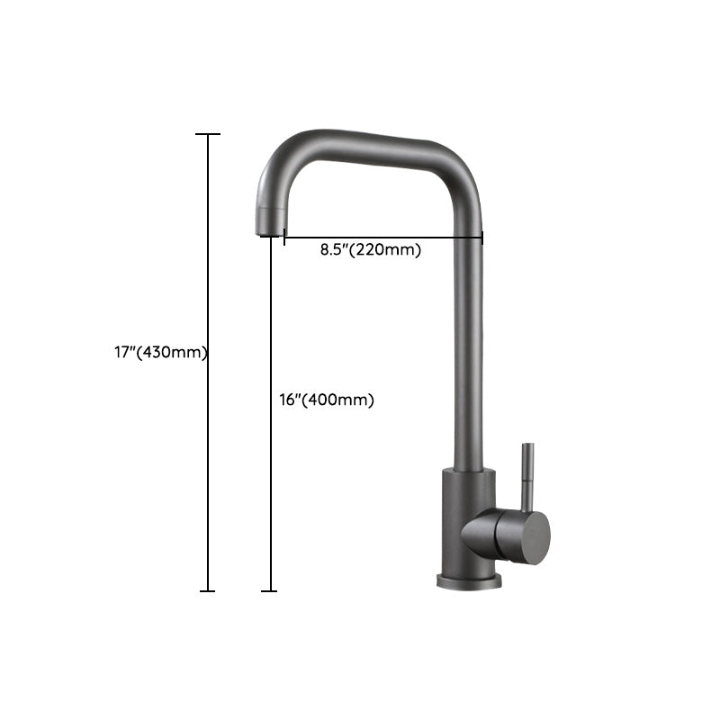 Modern Spray Kitchen Faucet Stainless Steel Swivel Spout Bridge Faucet Clearhalo 'Home Improvement' 'home_improvement' 'home_improvement_kitchen_faucets' 'Kitchen Faucets' 'Kitchen Remodel & Kitchen Fixtures' 'Kitchen Sinks & Faucet Components' 'kitchen_faucets' 7050815