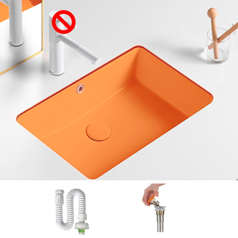 Modern Undermount Vanity Sink Rectangular Porcelain with Overflow Bathroom Sink 22"L x 15"W x 7"H Sink Clearhalo 'Bathroom Remodel & Bathroom Fixtures' 'Bathroom Sinks & Faucet Components' 'Bathroom Sinks' 'bathroom_sink' 'Home Improvement' 'home_improvement' 'home_improvement_bathroom_sink' 7050977