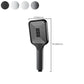 Contemporary Handheld Supercharged Shower Head Square 3 Setting Spray Head Clearhalo 'Bathroom Remodel & Bathroom Fixtures' 'Home Improvement' 'home_improvement' 'home_improvement_shower_heads' 'Shower Heads' 'shower_heads' 'Showers & Bathtubs Plumbing' 'Showers & Bathtubs' 7051040