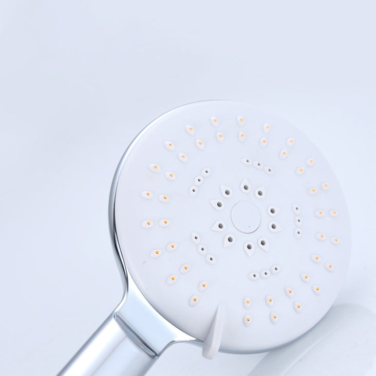 Silver Shower Head Combo Metal Modern 5-Spray Patterns Shower Heads Clearhalo 'Bathroom Remodel & Bathroom Fixtures' 'Home Improvement' 'home_improvement' 'home_improvement_shower_heads' 'Shower Heads' 'shower_heads' 'Showers & Bathtubs Plumbing' 'Showers & Bathtubs' 7051059