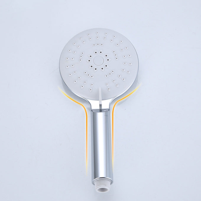 Silver Shower Head Combo Metal Modern 5-Spray Patterns Shower Heads Clearhalo 'Bathroom Remodel & Bathroom Fixtures' 'Home Improvement' 'home_improvement' 'home_improvement_shower_heads' 'Shower Heads' 'shower_heads' 'Showers & Bathtubs Plumbing' 'Showers & Bathtubs' 7051060