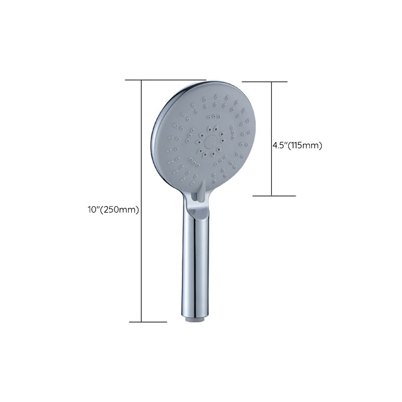 Silver Shower Head Combo Metal Modern 5-Spray Patterns Shower Heads Clearhalo 'Bathroom Remodel & Bathroom Fixtures' 'Home Improvement' 'home_improvement' 'home_improvement_shower_heads' 'Shower Heads' 'shower_heads' 'Showers & Bathtubs Plumbing' 'Showers & Bathtubs' 7051061