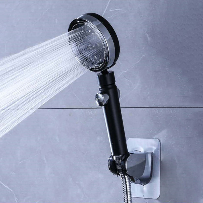 5-Spray Patterns Shower Head Combo Contemporary Adjustable Showerhead Matte Black Clearhalo 'Bathroom Remodel & Bathroom Fixtures' 'Home Improvement' 'home_improvement' 'home_improvement_shower_heads' 'Shower Heads' 'shower_heads' 'Showers & Bathtubs Plumbing' 'Showers & Bathtubs' 7051109