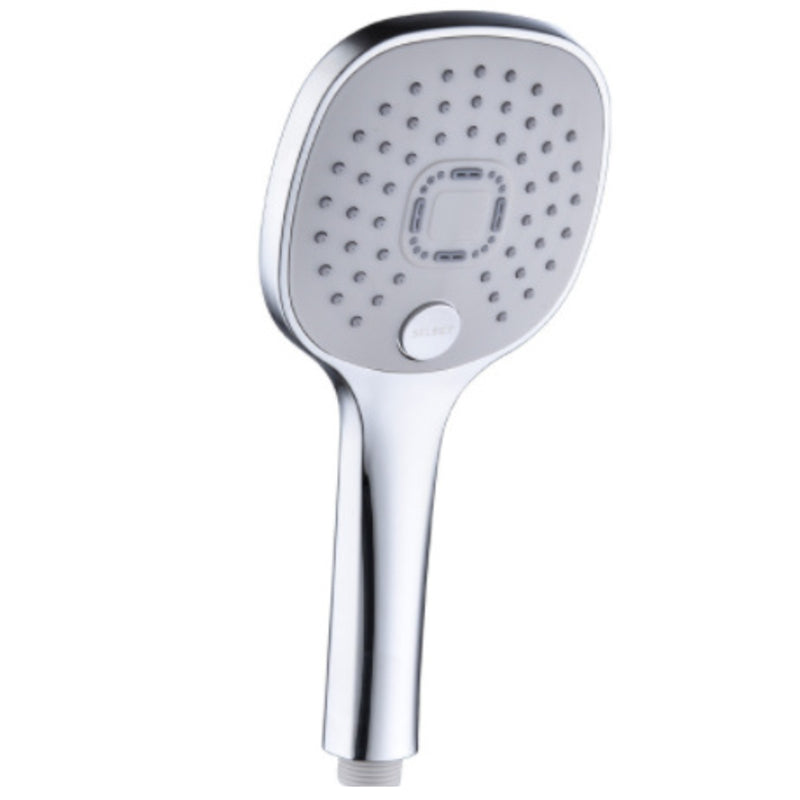 Modern 3 Sprays Shower Head Combo Metal Adjustable Shower Heads Square Silver Clearhalo 'Bathroom Remodel & Bathroom Fixtures' 'Home Improvement' 'home_improvement' 'home_improvement_shower_heads' 'Shower Heads' 'shower_heads' 'Showers & Bathtubs Plumbing' 'Showers & Bathtubs' 7051121