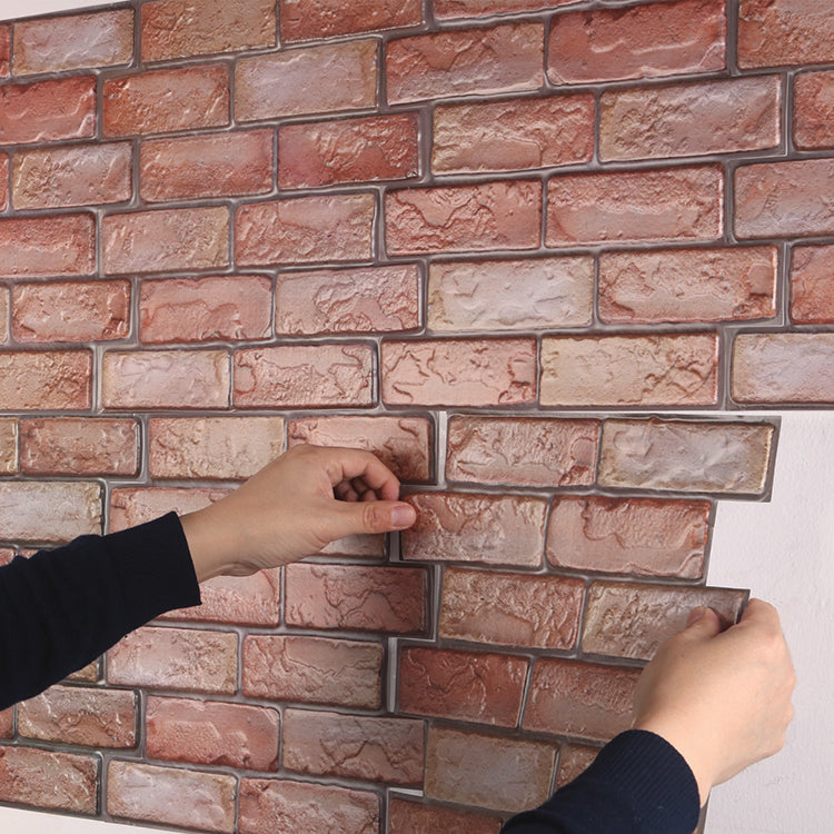 3D Peel and Stick Tiles Plastic Square Peel and Stick Tiles with Waterproof Clearhalo 'Flooring 'Home Improvement' 'home_improvement' 'home_improvement_peel_stick_blacksplash' 'Peel & Stick Backsplash Tile' 'peel_stick_blacksplash' 'Walls & Ceilings' Walls and Ceiling' 7051130